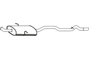 Rear muffler in the group Exhaust parts / Exhaust muffler & kits at  Professional Parts Sweden AB (P36004)