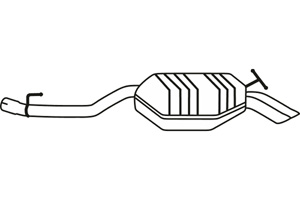 Rear muffler in the group  at  Professional Parts Sweden AB (P36010)