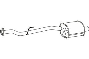 Rear muffler in the group Exhaust parts / Exhaust muffler & kits at  Professional Parts Sweden AB (P36020)