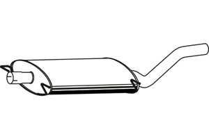 Rear muffler in the group  at  Professional Parts Sweden AB (P36030)