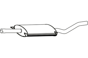 Rear muffler in the group  at  Professional Parts Sweden AB (P36031)