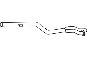 Intermediate pipe in the group Exhaust parts / Exhaust muffler & kits at  Professional Parts Sweden AB (P36032)