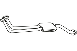 Front Muffler in the group Exhaust parts / Exhaust muffler & kits at  Professional Parts Sweden AB (P36034)