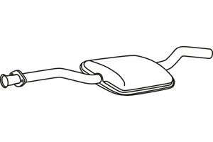 Intermediate muffler in the group  at  Professional Parts Sweden AB (P36035)
