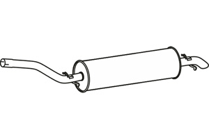 Rear muffler in the group  at  Professional Parts Sweden AB (P36036)