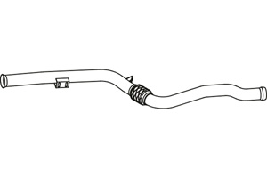 Intermediate pipe in the group  at  Professional Parts Sweden AB (P36040)