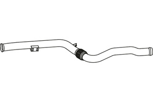 Intermediate pipe in the group  at  Professional Parts Sweden AB (P36041)
