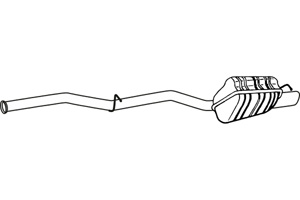 Rear muffler in the group Exhaust parts / Exhaust muffler & kits at  Professional Parts Sweden AB (P36045)