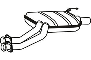 Intermediate muffler in the group  at  Professional Parts Sweden AB (P3608)