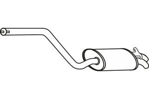 Rear muffler in the group  at  Professional Parts Sweden AB (P3609)