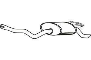 Rear muffler in the group  at  Professional Parts Sweden AB (P3613)