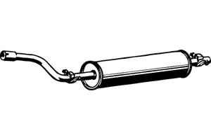 Rear muffler in the group  at  Professional Parts Sweden AB (P3617)