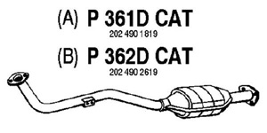 Catalytic converter i gruppen Tillflligt dolda artiklar hos  Professional Parts Sweden AB (P361DCAT)
