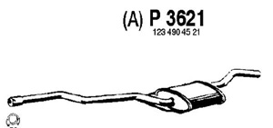 Intermediate muffler i gruppen Tillflligt dolda artiklar hos  Professional Parts Sweden AB (P3621)
