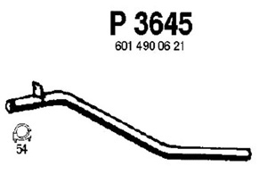 Rear pipe in the group  at  Professional Parts Sweden AB (P3645)