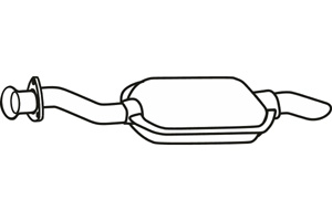 Intermediate muffler i gruppen Tillflligt dolda artiklar hos  Professional Parts Sweden AB (P3647)