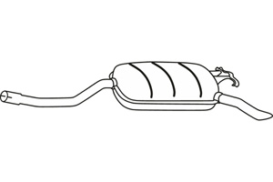 Rear muffler in the group  at  Professional Parts Sweden AB (P3648)