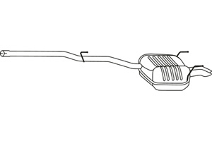 Rear muffler in the group  at  Professional Parts Sweden AB (P3668)