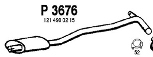 Intermediate muffler i gruppen Tillflligt dolda artiklar hos  Professional Parts Sweden AB (P3676)