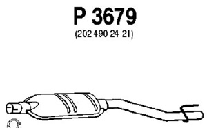 Rear muffler in the group  at  Professional Parts Sweden AB (P3679)