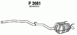 Rear muffler in the group  at  Professional Parts Sweden AB (P3681)
