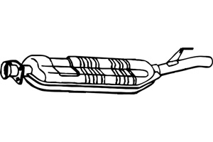 Intermediate muffler in the group  at  Professional Parts Sweden AB (P3682)