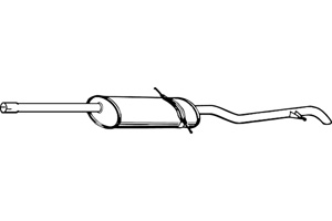 Rear muffler in the group  at  Professional Parts Sweden AB (P3686)
