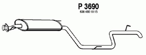 Rear muffler in the group  at  Professional Parts Sweden AB (P3690)