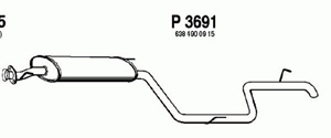 Rear muffler in the group  at  Professional Parts Sweden AB (P3691)