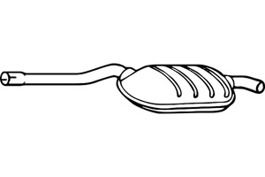 Intermediate muffler in the group  at  Professional Parts Sweden AB (P3702)