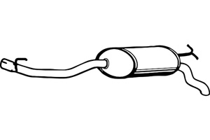 Rear muffler in the group  at  Professional Parts Sweden AB (P3703)