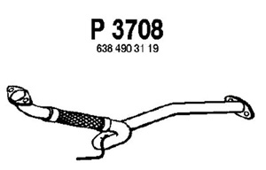 Front pipe in the group  at  Professional Parts Sweden AB (P3708)