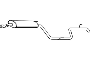 Rear muffler i gruppen Tillflligt dolda artiklar hos  Professional Parts Sweden AB (P3710)