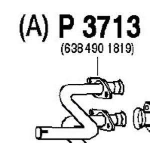 Intermediate pipe  - UTGR in the group  at  Professional Parts Sweden AB (P3713)