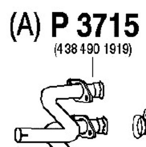 Intermediate pipe in the group  at  Professional Parts Sweden AB (P3715)
