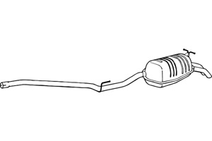 Rear muffler in the group  at  Professional Parts Sweden AB (P3717)