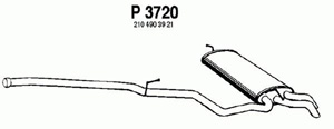 Rear muffler i gruppen Tillflligt dolda artiklar hos  Professional Parts Sweden AB (P3720)