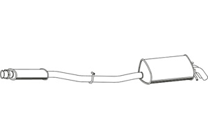 Rear muffler i gruppen Tillflligt dolda artiklar hos  Professional Parts Sweden AB (P3721)