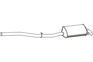 Rear muffler in the group  at  Professional Parts Sweden AB (P3724)