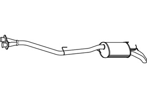Rear muffler in the group  at  Professional Parts Sweden AB (P3729)