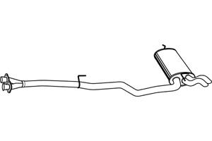 Rear muffler in the group  at  Professional Parts Sweden AB (P3730)