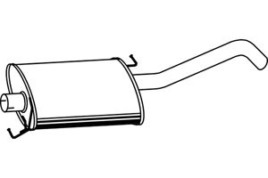 Rear muffler in the group  at  Professional Parts Sweden AB (P3731)