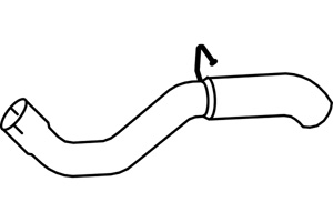 Rear pipe i gruppen Tillflligt dolda artiklar hos  Professional Parts Sweden AB (P3732)
