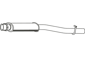 Intermediate muffler i gruppen Tillflligt dolda artiklar hos  Professional Parts Sweden AB (P3733)