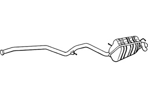 Rear muffler in the group  at  Professional Parts Sweden AB (P3735)