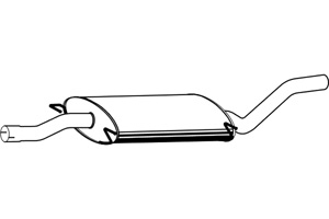 Intermediate muffler in the group  at  Professional Parts Sweden AB (P3736)
