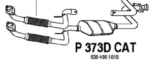 Catalytic converter i gruppen Tillflligt dolda artiklar hos  Professional Parts Sweden AB (P373DCAT)