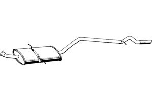 Rear muffler in the group  at  Professional Parts Sweden AB (P3740)