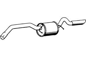 Rear muffler in the group Exhaust parts / Exhaust muffler & kits at  Professional Parts Sweden AB (P3742)