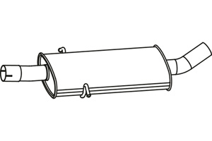 Intermediate muffler in the group  at  Professional Parts Sweden AB (P3743)